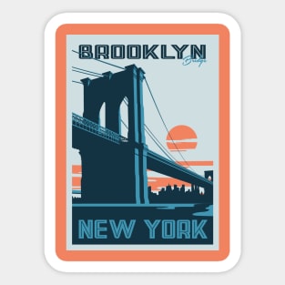 Brooklyn New York Design Sticker